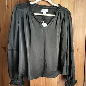 NWT Velvet by Graham & Spencer, Green Blouse (s)